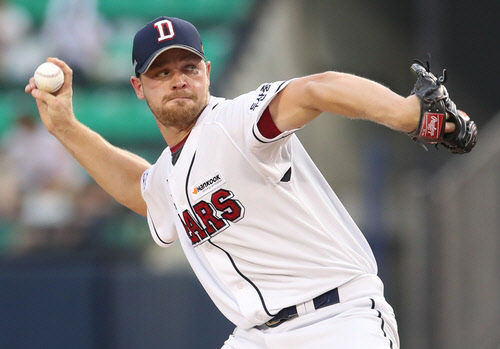 주춤하고 있는 두산이 다시금 상승세를 타기 위해서는 7월 3번의 등판에서 1승도 올리지 못한 보우덴의 부활이 필수적이다. 사진=연합뉴스